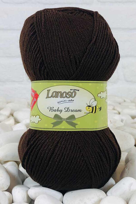 Lanoso Yarn - LANOSO BABY DREAM YARN 924 Dark Brown