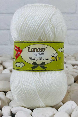 Lanoso Yarn - LANOSO BABY DREAM YARN 955 White