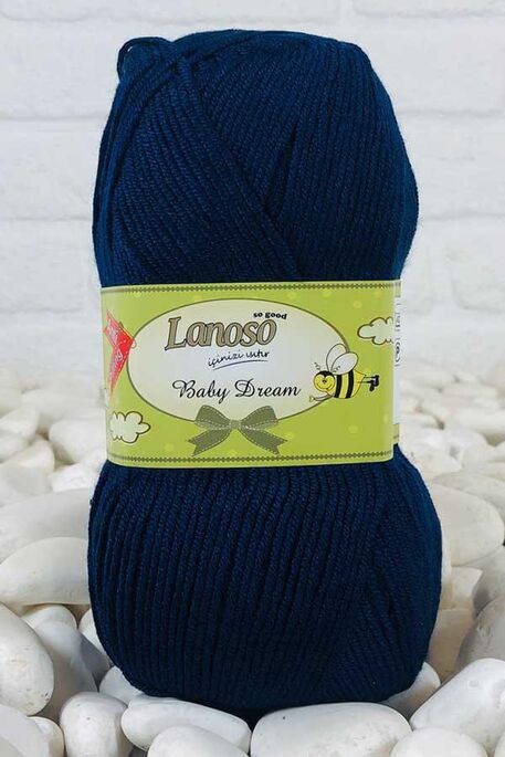 Lanoso Yarn - LANOSO BABY DREAM YARN 958 Navy blue