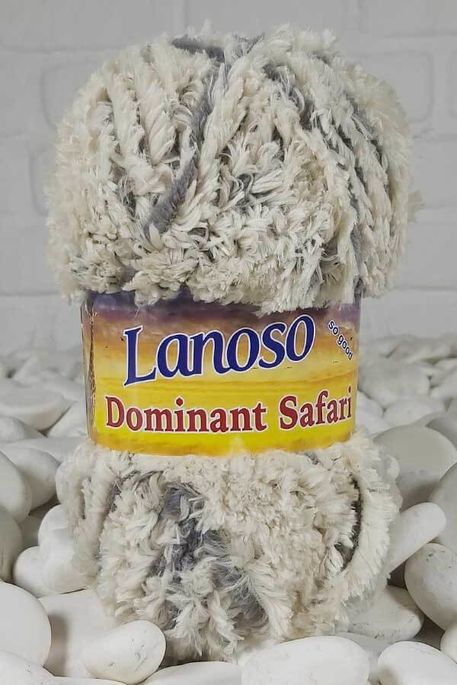 Lanoso Yarn - LANOSO DOMİNANT SAFARİ YARN 0252 CREAM GRAY