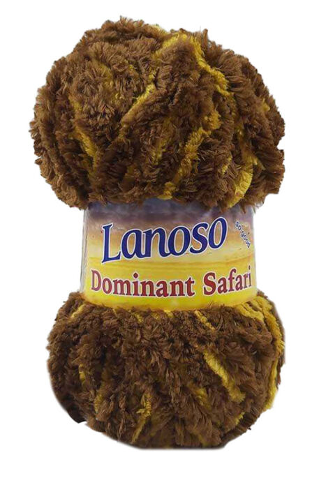 Lanoso Yarn - LANOSO DOMİNANT SAFARİ YARN 2406 BROWN YELLOW