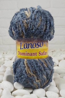 Lanoso Yarn - LANOSO DOMİNANT SAFARİ YARN 5305 BLUE BEIGE