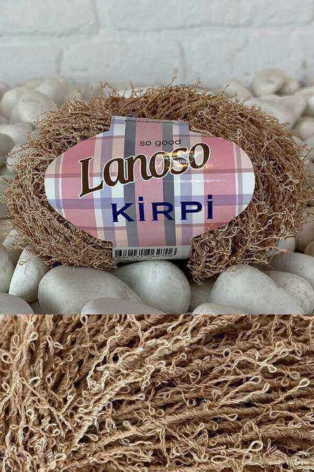 Lanoso Yarn - LANOSO KİRPİ KNİTTİNG YARN 971 MİLK BROW