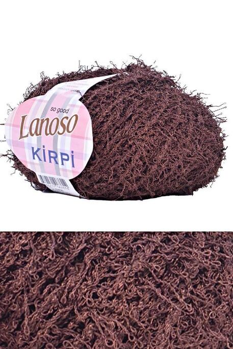 Lanoso Yarn - LANOSO KİRPİ KNİTTİNG YARN 992 DARK BROWN