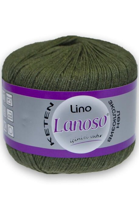 Lanoso Yarn - LANOSO LİNO KNİTTİNG YARN 912 KHAKI