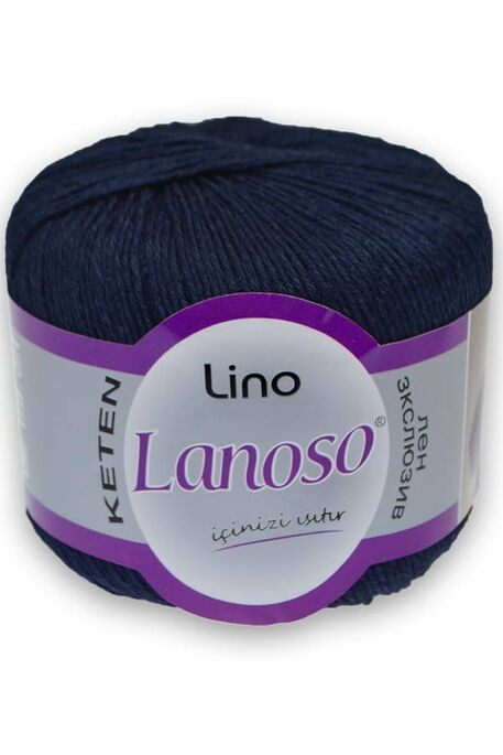 Lanoso Yarn - LANOSO LİNO KNİTTİNG YARN 958 NAVY BLUE