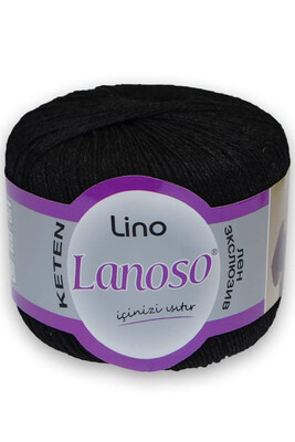 Lanoso Yarn - LANOSO LİNO KNİTTİNG YARN 960 BLACK