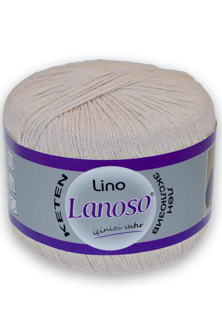 Lanoso Yarn - LANOSO LİNO KNİTTİNG YARN 969 MUSHROOM BEIGE