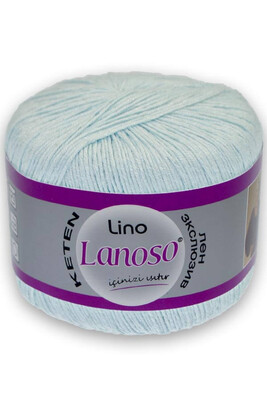 Lanoso Yarn - LANOSO LİNO KNİTTİNG YARN 981 LIGHT BLUE