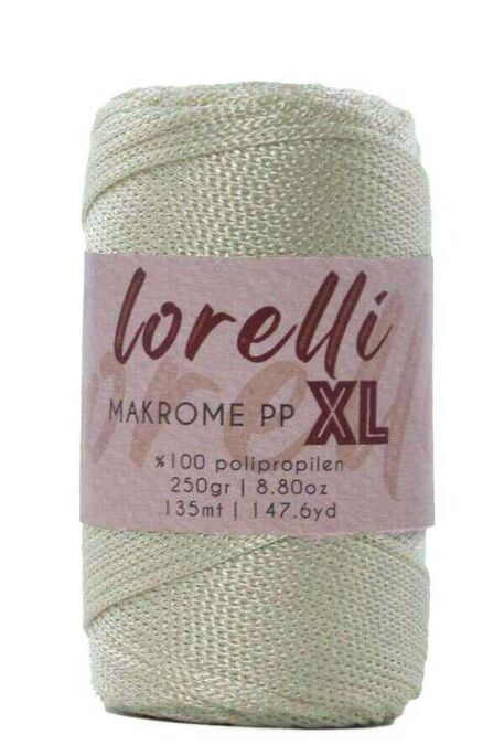 Lorelli Yarns - LORELLİ MAKROME PP XL 3MM 016 Kemik