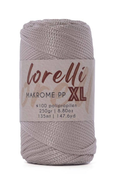 Lorelli Yarns - LORELLİ MAKROME PP XL 3MM 030 Açık Bej