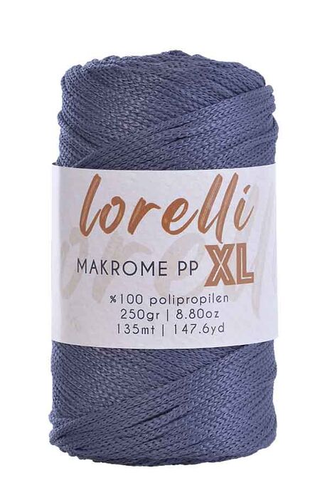 Lorelli Yarns - LORELLİ MAKROME PP XL 3MM 069 Füme