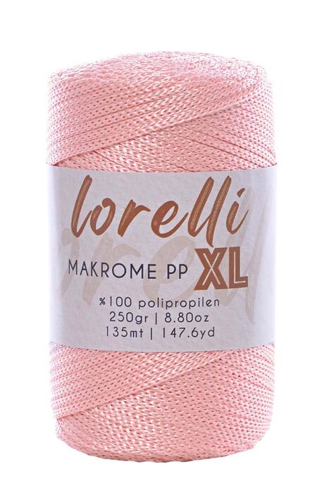 Lorelli Yarns - LORELLİ MAKROME PP XL 3MM 070 Somon