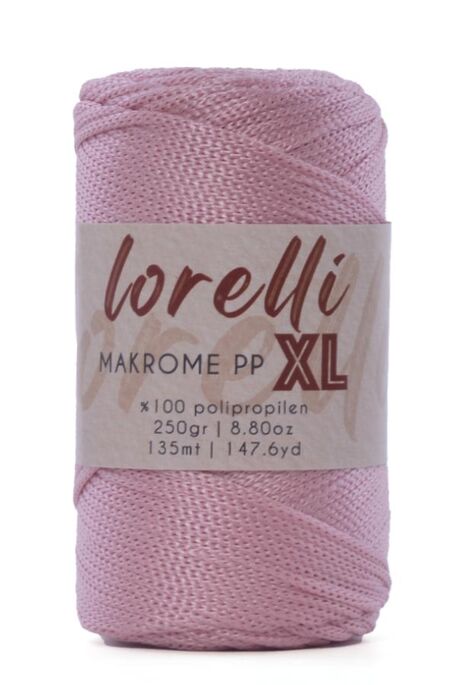 Lorelli Yarns - LORELLİ MAKROME PP XL 3MM 072 Soft Pembe