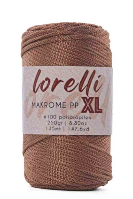 Lorelli Yarns - LORELLİ MAKROME PP XL 3MM 200 Kızıl Kahve