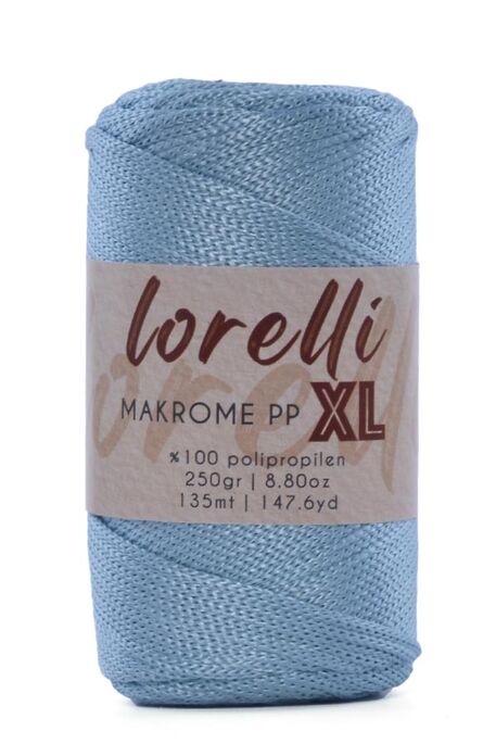 Lorelli Yarns - LORELLİ MAKROME PP XL 3MM 222 Gökyüzü