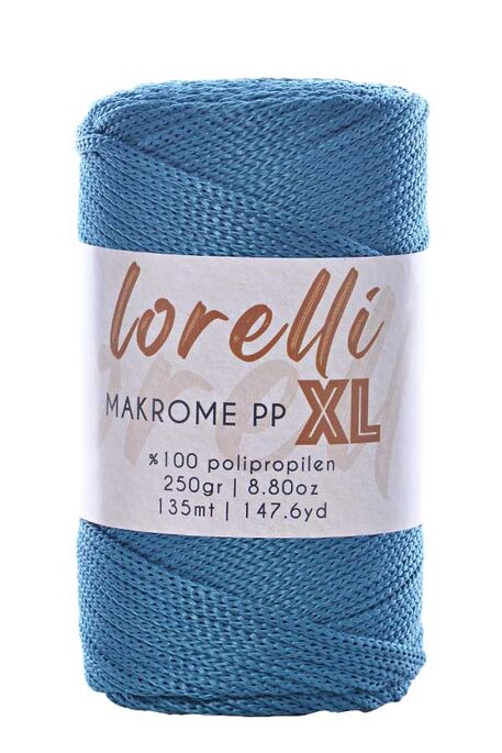 Lorelli Yarns - LORELLİ MAKROME PP XL 3MM 238 Petrol