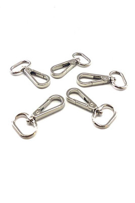 MAKROME KEY RING CLIP LUX SILVER 5 PİECE - Thumbnail