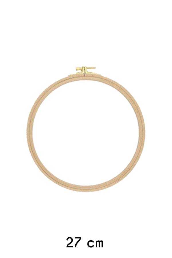 Nakış Kasnağı Vidalı Yuvarlak Ahşap 8 Mm 202-10 No: 7 (27cm)