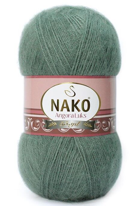 Nako Yarn - NAKO ANGORA LÜKS KNİTTİNG YARN 1631 Green Almond