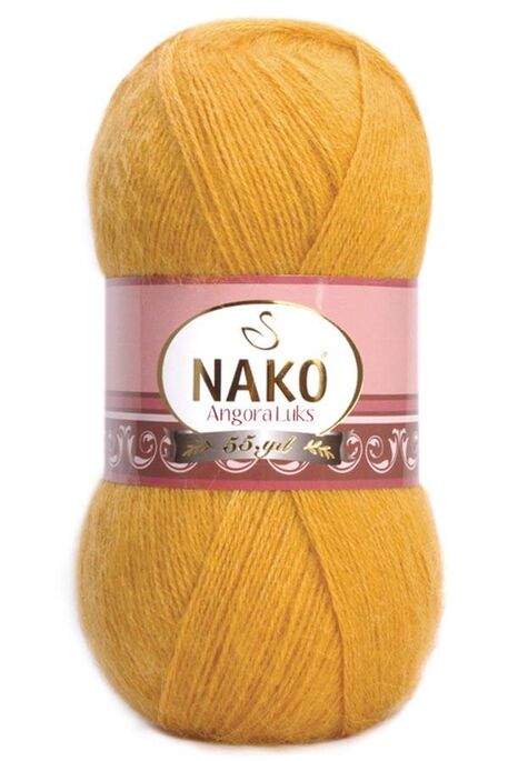 Nako Yarn - NAKO ANGORA LÜKS KNİTTİNG YARN 1636 Bright Gold