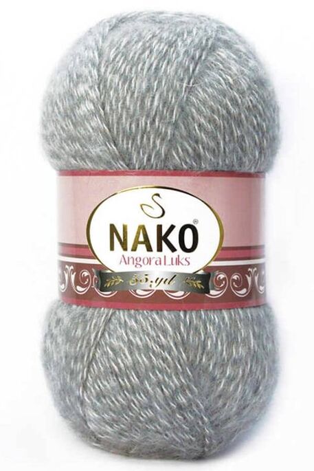 Nako Yarn - NAKO ANGORA LÜKS KNİTTİNG YARN 21422 Galactic Grey Marl