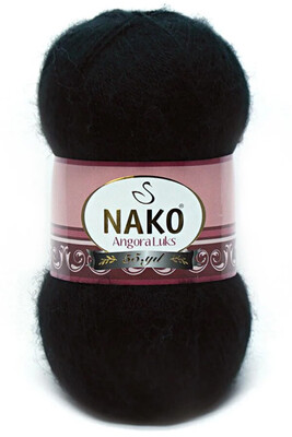 Nako Yarn - NAKO ANGORA LÜKS KNİTTİNG YARN 217 Black