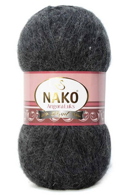 Nako Yarn - NAKO ANGORA LÜKS KNİTTİNG YARN 23328 Anthracite