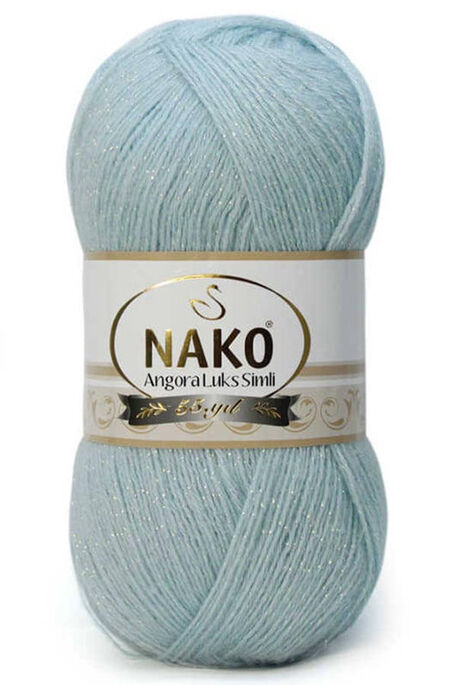 Nako Yarn - NAKO ANGORA LÜKS SİMLİ KNİTTİNG YARN 10471SE Royal Mint