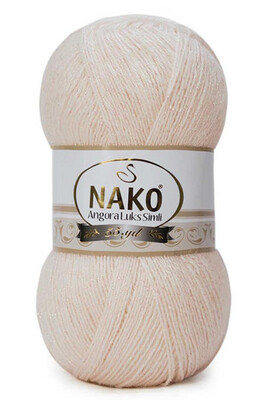 Nako Yarn - NAKO ANGORA LÜKS SİMLİ KNİTTİNG YARN 11499SE Bone