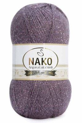 Nako Yarn - NAKO ANGORA LÜKS SİMLİ KNİTTİNG YARN 11598 Damson