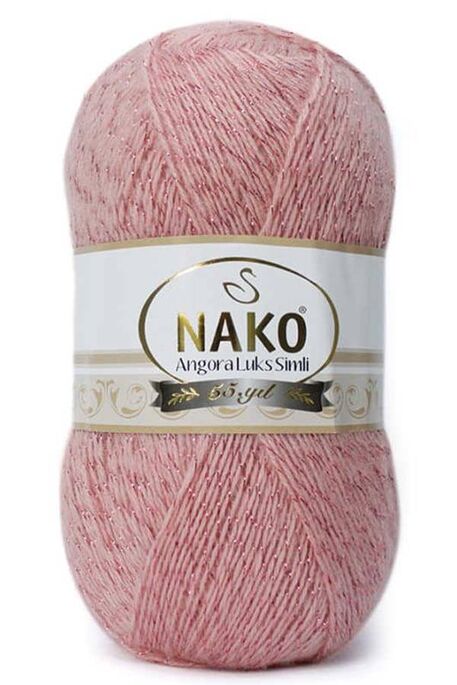 Nako Yarn - NAKO ANGORA LÜKS SİMLİ KNİTTİNG YARN 1424 Powder Pink