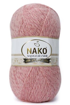 Nako Yarn - NAKO ANGORA LÜKS SİMLİ KNİTTİNG YARN 1424 Powder Pink