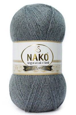 Nako Yarn - NAKO ANGORA LÜKS SİMLİ KNİTTİNG YARN 3468 Dark Metallic Grey