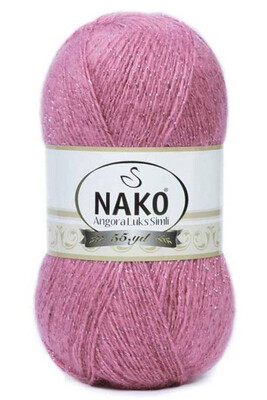 Nako Yarn - NAKO ANGORA LÜKS SİMLİ KNİTTİNG YARN 6682 Rose