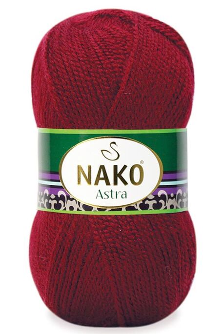 Nako Yarn - NAKO ASTRA KNİTTİNG YARN 1175 Dark Red