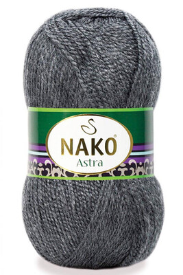 Nako Yarn - NAKO ASTRA KNİTTİNG YARN 193 Dark Grey Melange