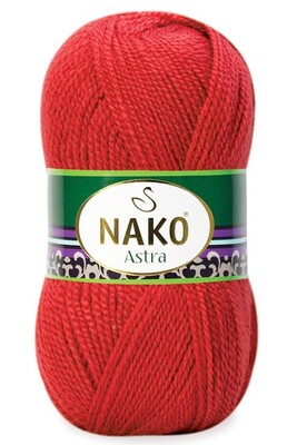 Nako Yarn - NAKO ASTRA KNİTTİNG YARN 207 Flame Red