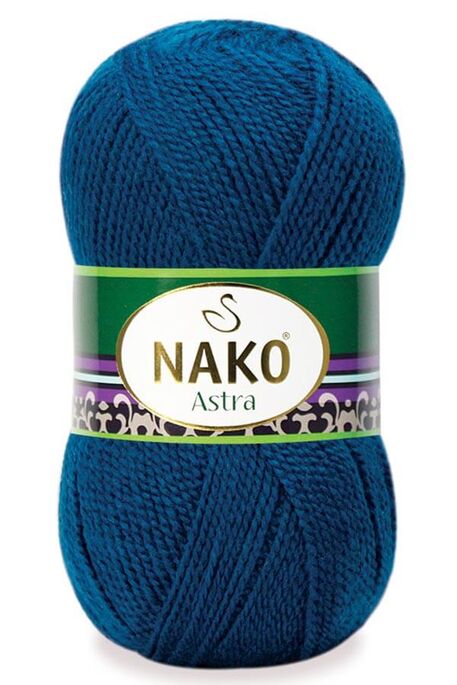 Nako Yarn - NAKO ASTRA KNİTTİNG YARN 517 Medium Blue