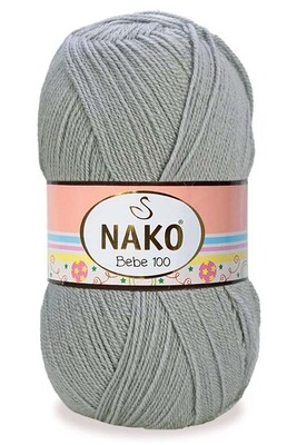 Nako Yarn - NAKO BEBE 100 12936 Gri