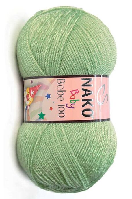 Nako Yarn - NAKO BEBE 100 KNİTTİNG YARN 10262 Mint