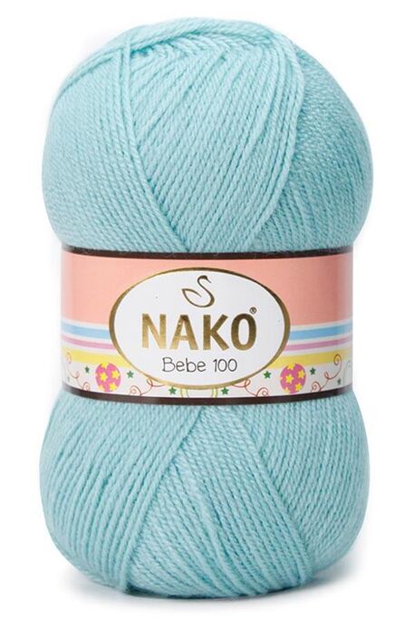 Nako Yarn - NAKO BEBE 100 KNİTTİNG YARN 10482 Azure