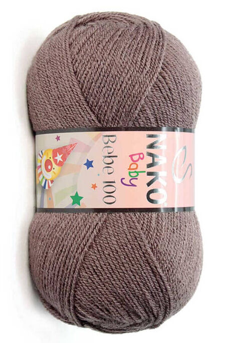 Nako Yarn - NAKO BEBE 100 KNİTTİNG YARN 11218 Light Brown