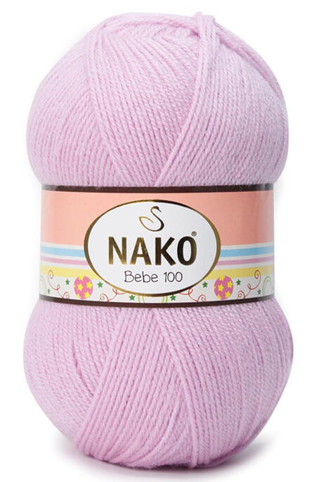 Nako Yarn - NAKO BEBE 100 KNİTTİNG YARN 11626 Lilac Pink