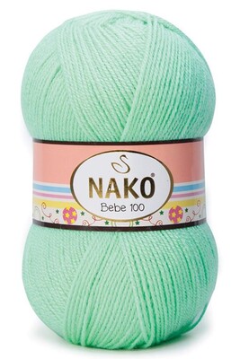 Nako Yarn - NAKO BEBE 100 KNİTTİNG YARN 11627 Water Green