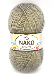 Nako Yarn - NAKO BEBE 100 KNİTTİNG YARN 1199 Taupe