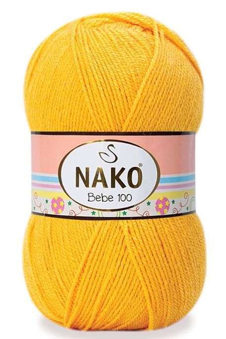 Nako Yarn - NAKO BEBE 100 KNİTTİNG YARN 184 Yellow