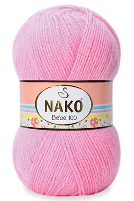 Nako Yarn - NAKO BEBE 100 KNİTTİNG YARN 229 Baby Pink