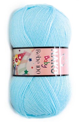 Nako Yarn - NAKO BEBE 100 KNİTTİNG YARN 23072 Cyan