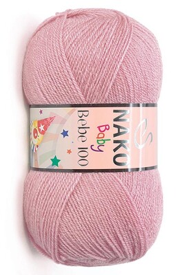 Nako Yarn - NAKO BEBE 100 KNİTTİNG YARN 247 Rose